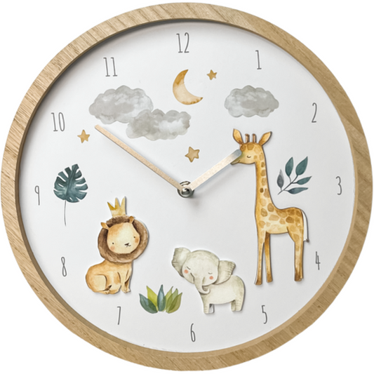 Children's Jungle Animal Wall Clock