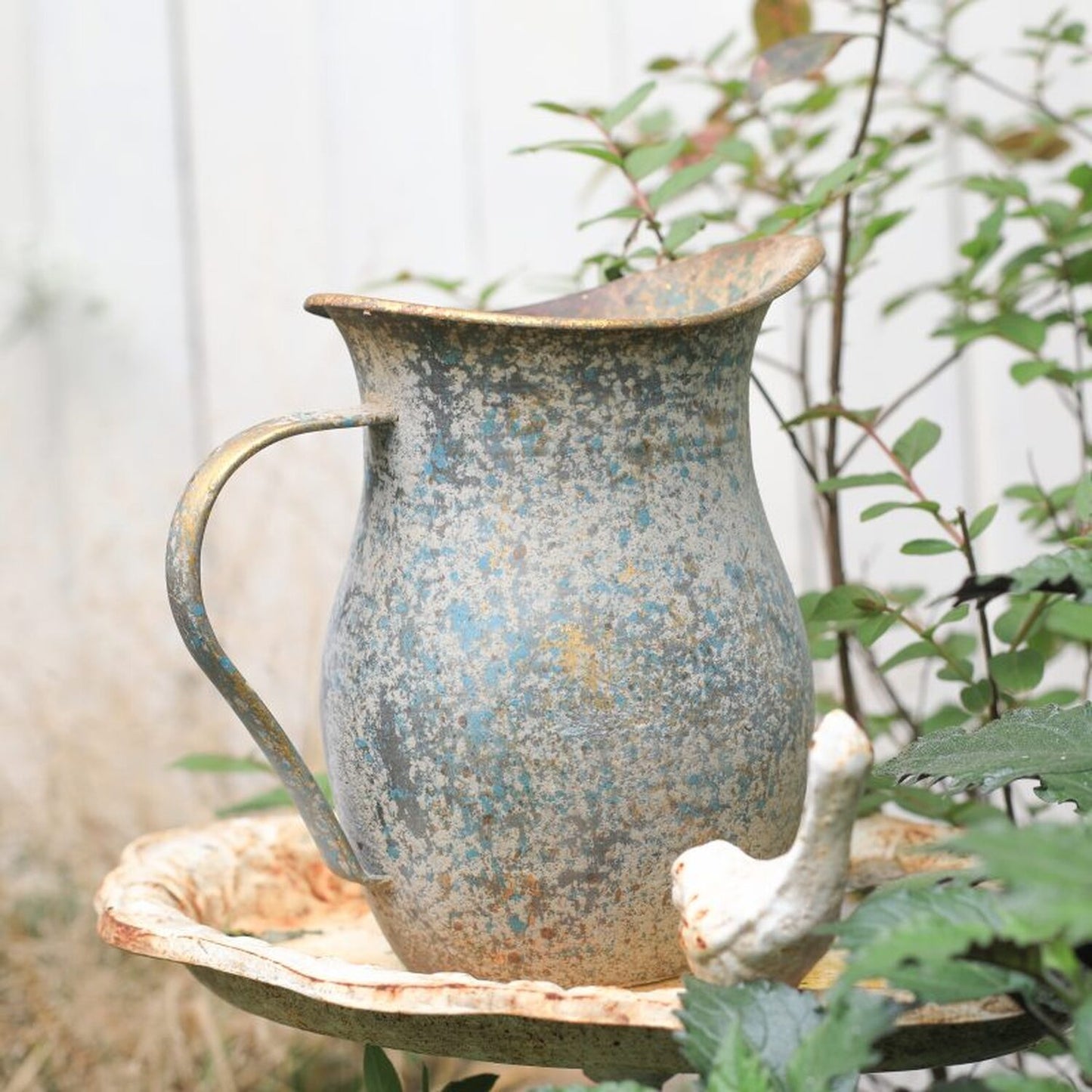 Rustic Water Jug Pitcher Flower Vase