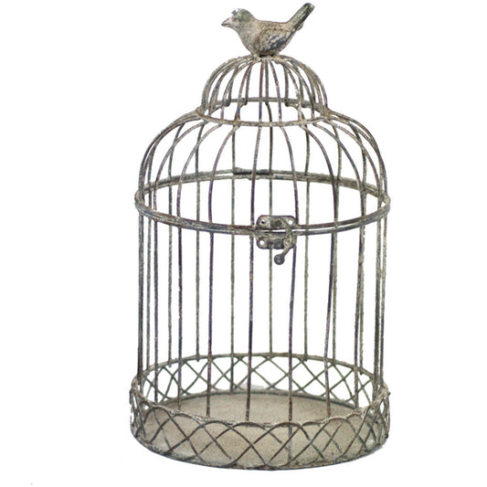 Vintage Rustic Decorative Birdcage Plant Holder