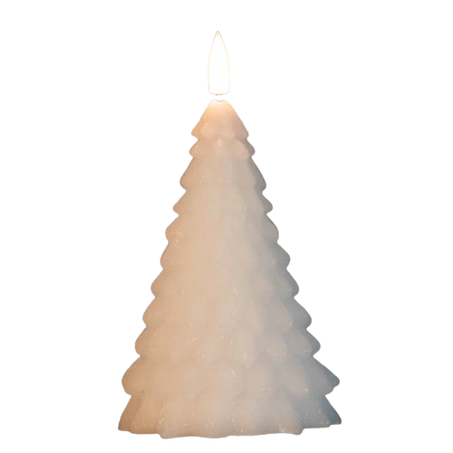 LED Christmas Tree Candle - White