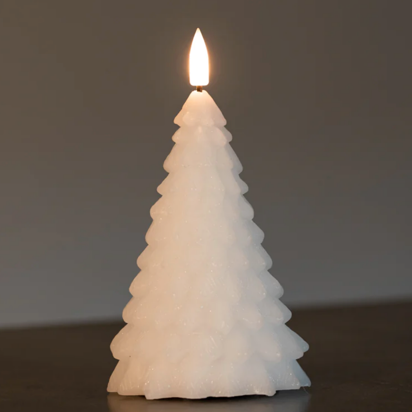 LED Christmas Tree Candle - White