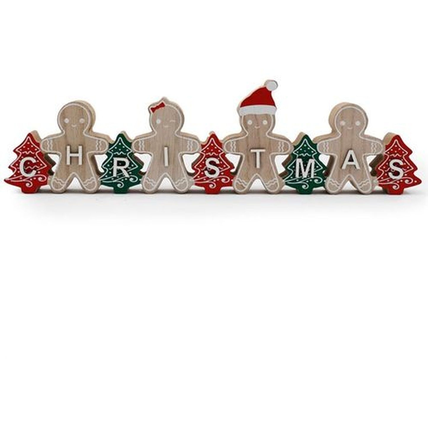 Gingerbread Christmas Decoration Block