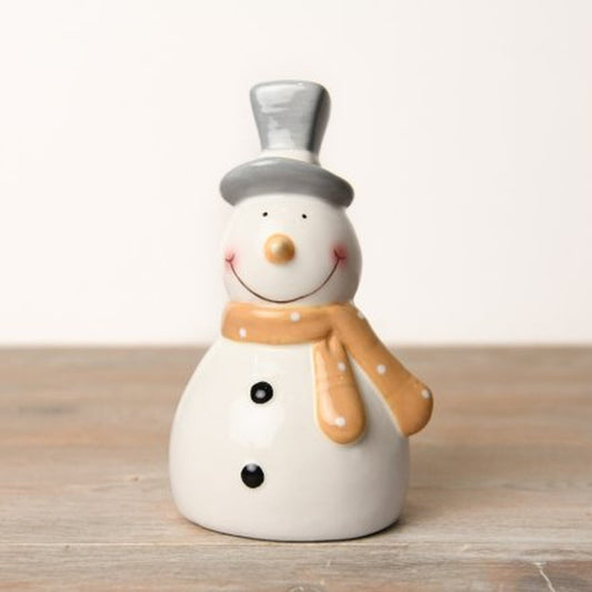 Happy Snowman Figurine - Off white