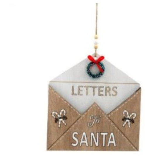 Large Hanging Letter To Santa Decoration