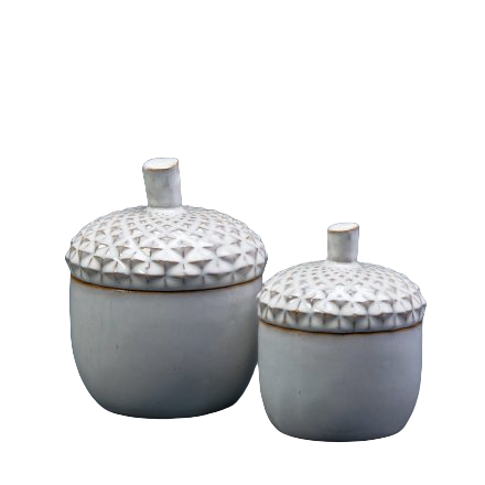 Ceramic Acron Pot Jar