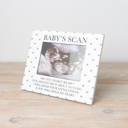 Hearts Baby Scan Photo Frame