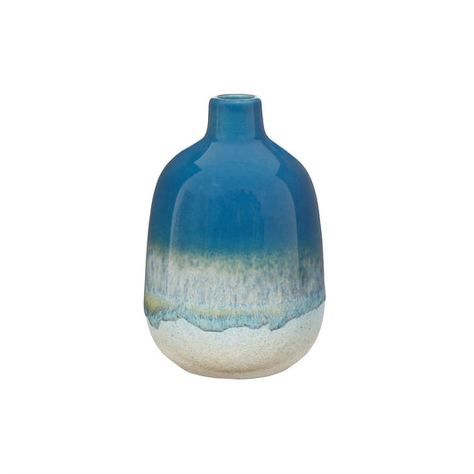 Glaze Stoneware Blue Vase Small