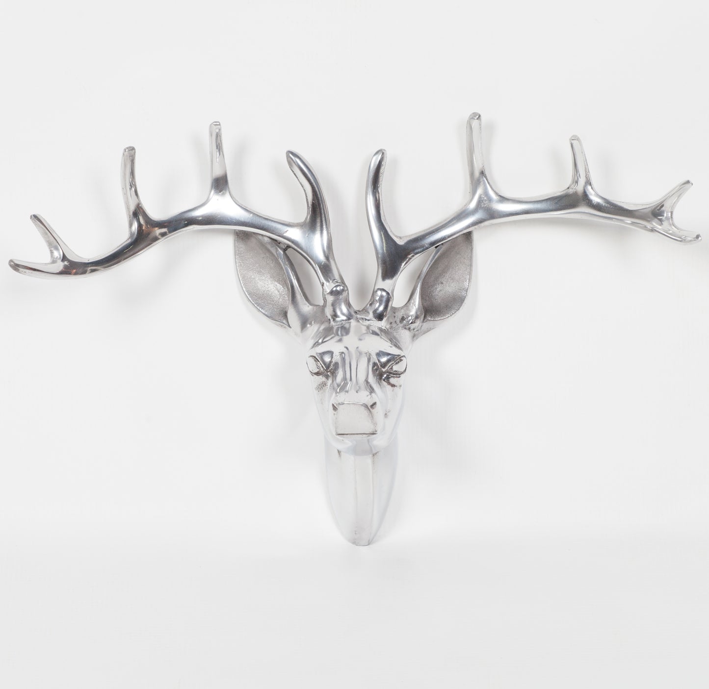 Silver Tone Stag Head