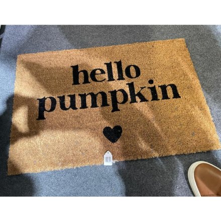 Hello Pumpkin Door Mat