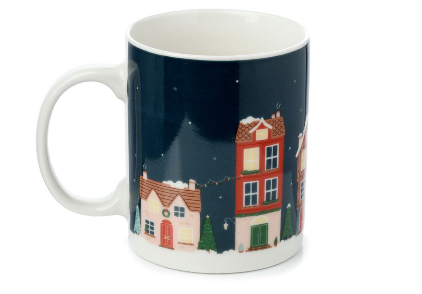 Christmas Village Porcelain Mug