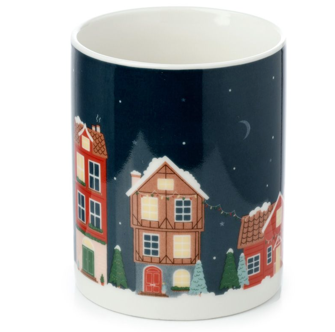 Christmas Village Porcelain Mug