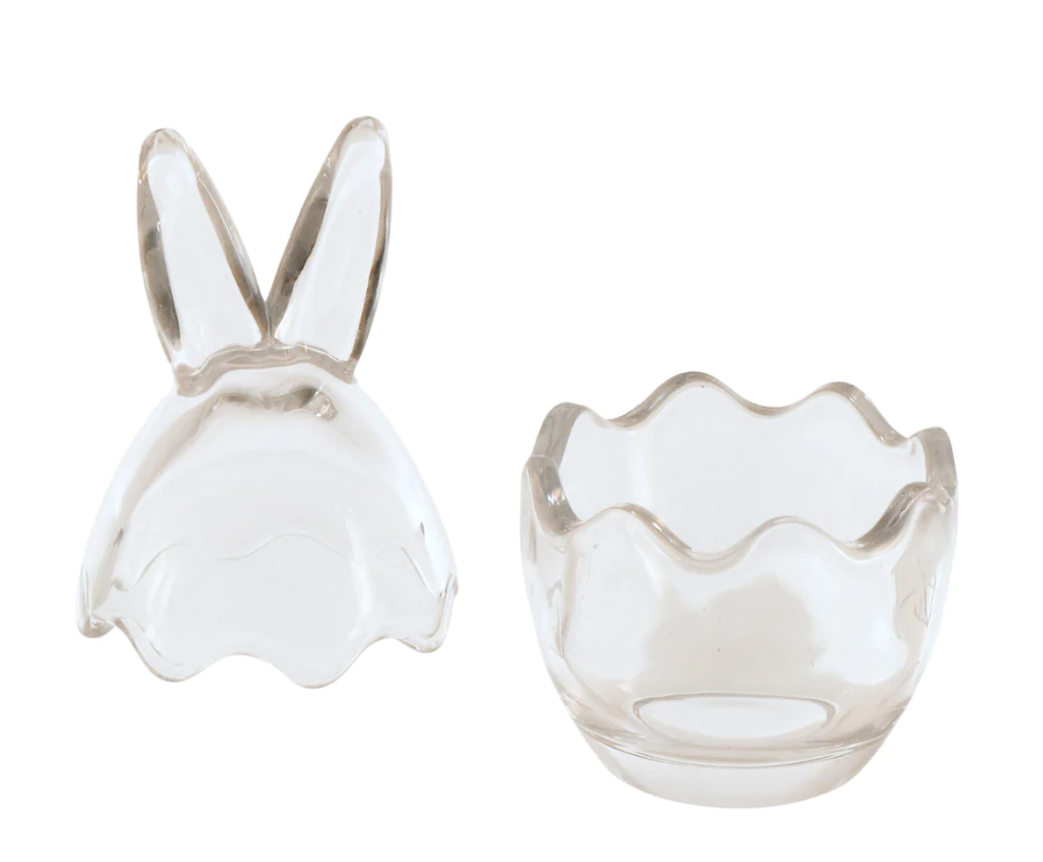 Bunny Ears Glass Easter Sweets Storage Jars