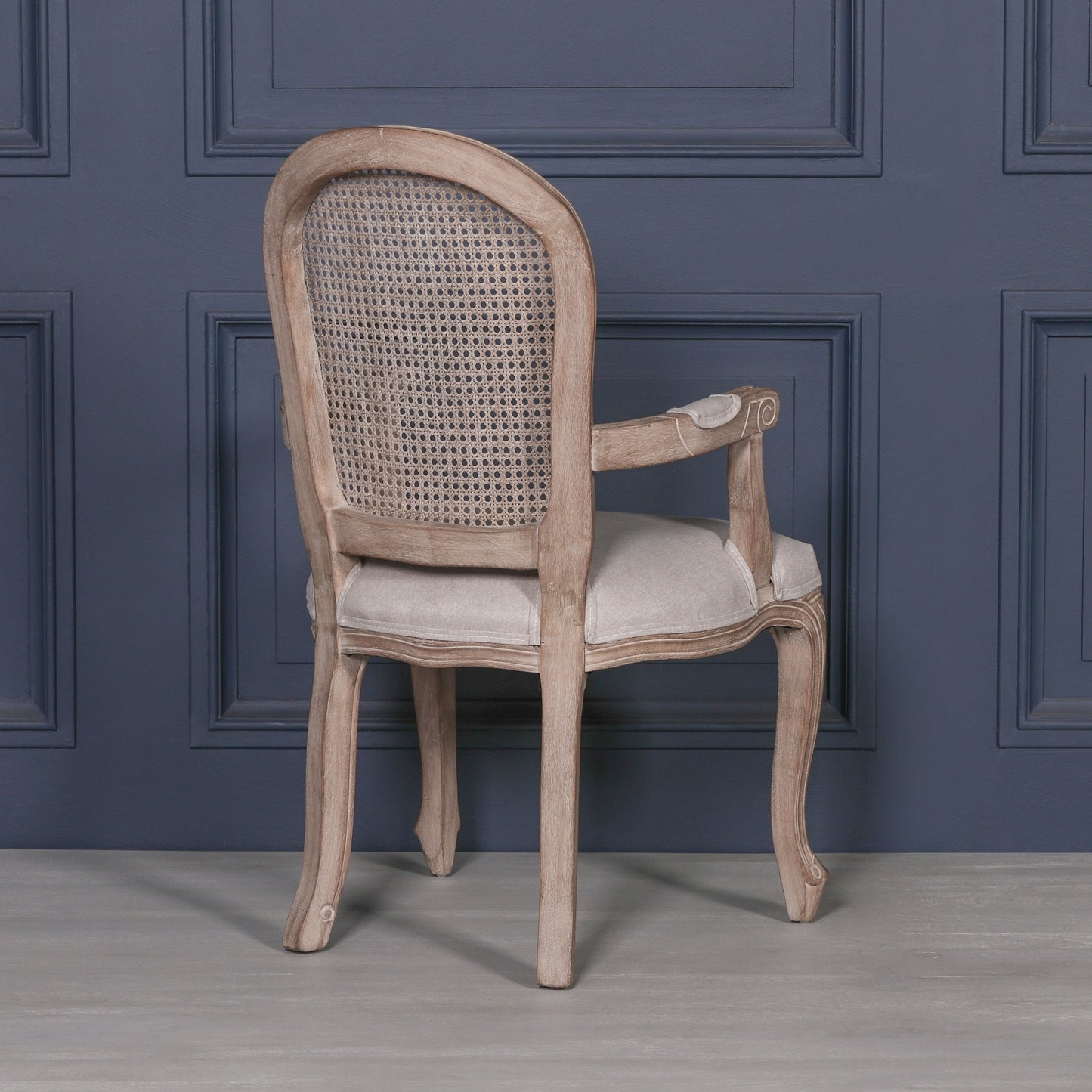 Wooden Louis Carver Dining Arm Chair