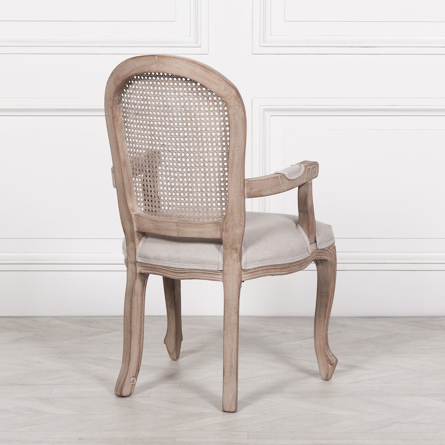 Wooden Louis Carver Dining Arm Chair