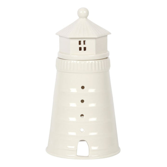 White Lighthouse Oil Wax Melt Burner