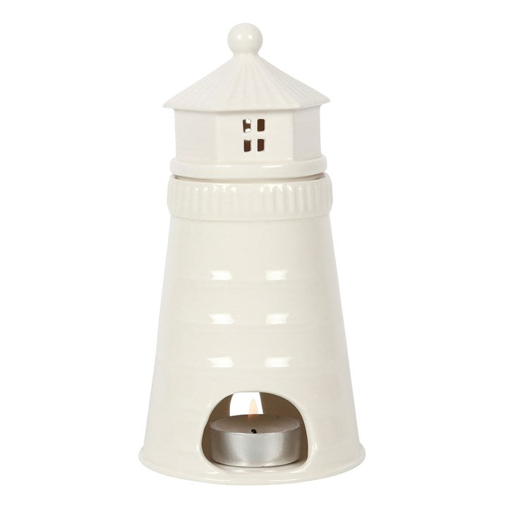 White Lighthouse Oil Wax Melt Burner