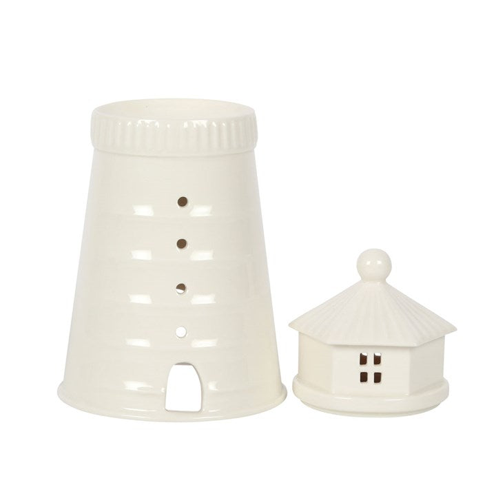 White Lighthouse Oil Wax Melt Burner