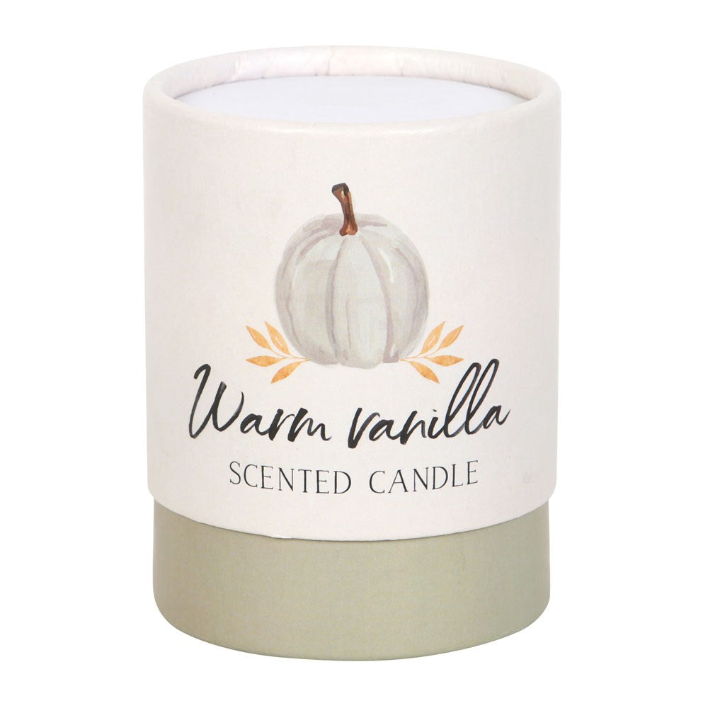 Warm Vanilla Autumn Candle In a Jar