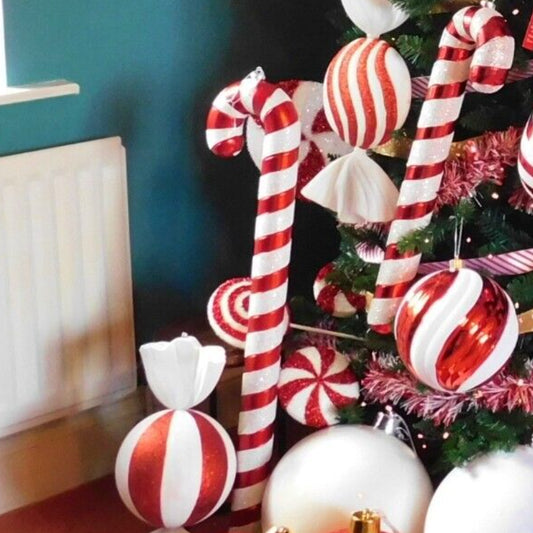 Xtra Large Xmas Candy Cane Hanging Decoration