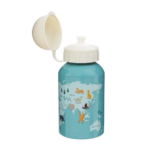 Reusable Kids Metal Water Bottle Animals Print