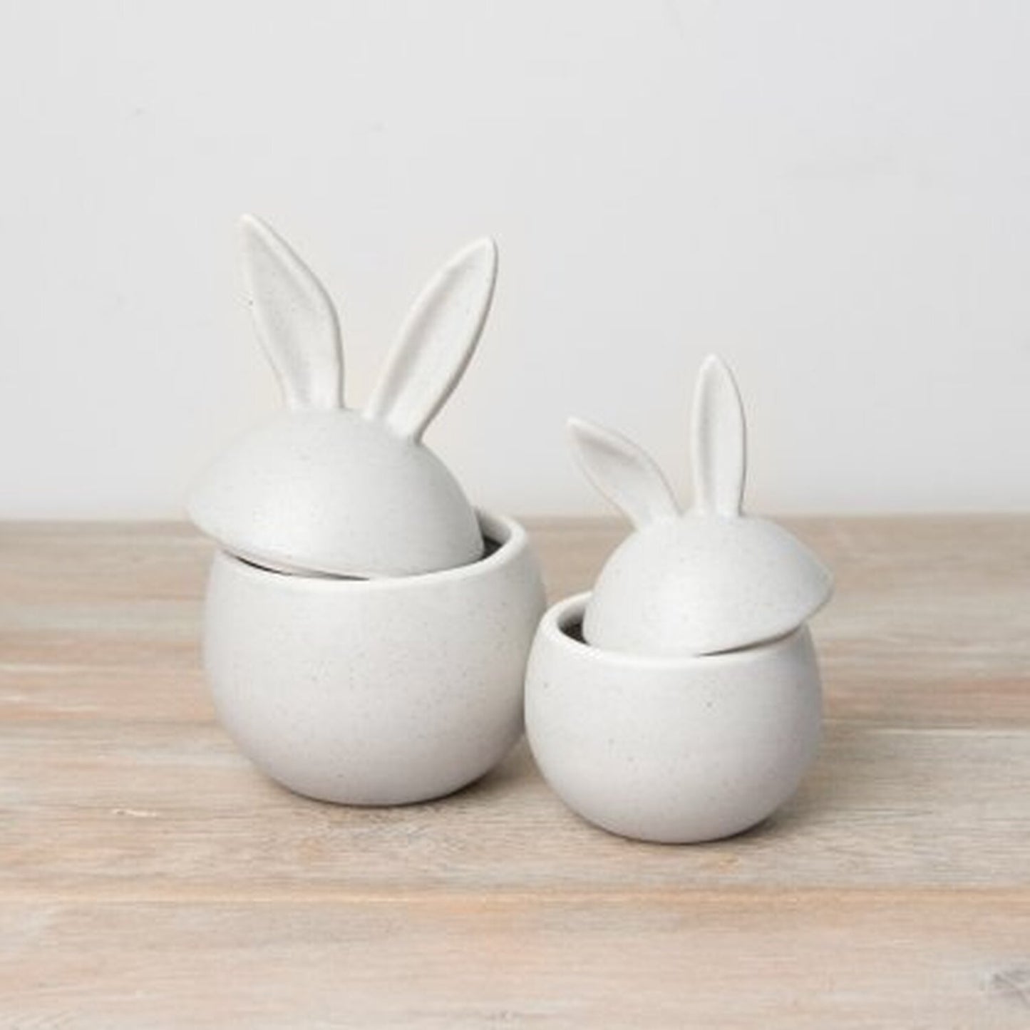 Bunny Ears Storage Jar Pots Set of 2