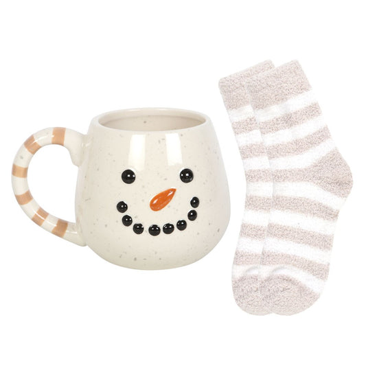 Snowman Mug And Socks Gift Set