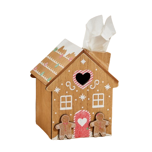 Gingerbread Man Tissue Box Storage