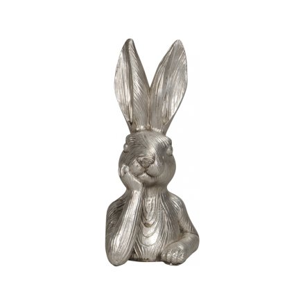 Silver Hare Ornament