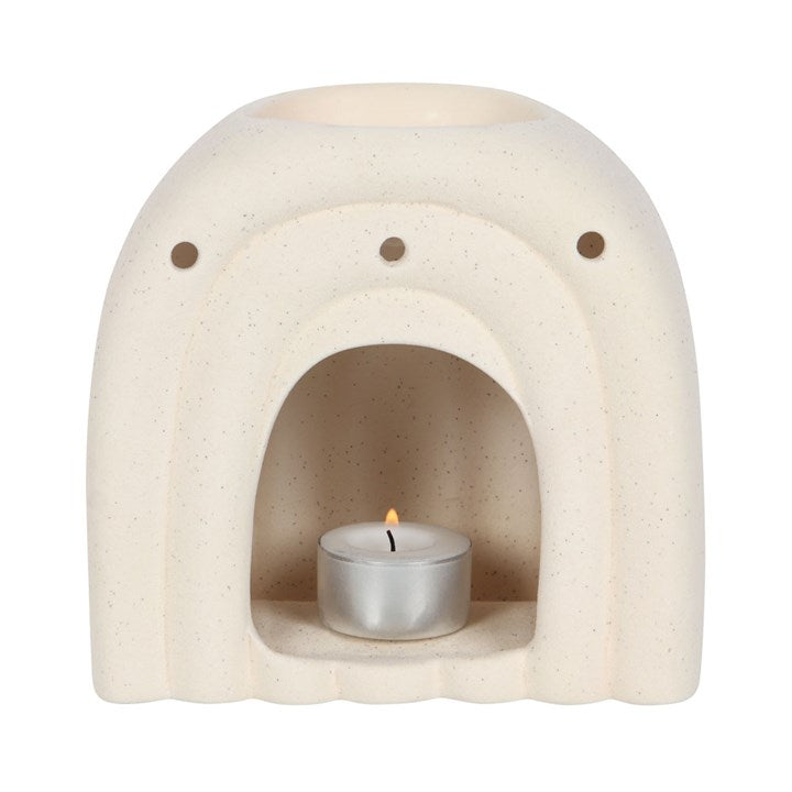 Nordic Cream Speckle Arch Oil Burner