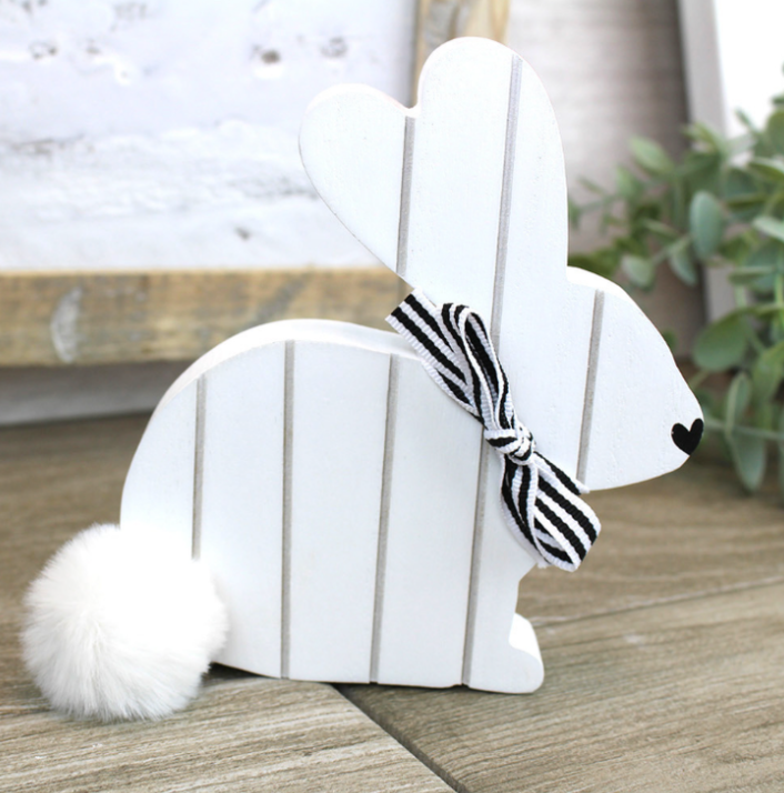 Bunny Decorative Wooden Block