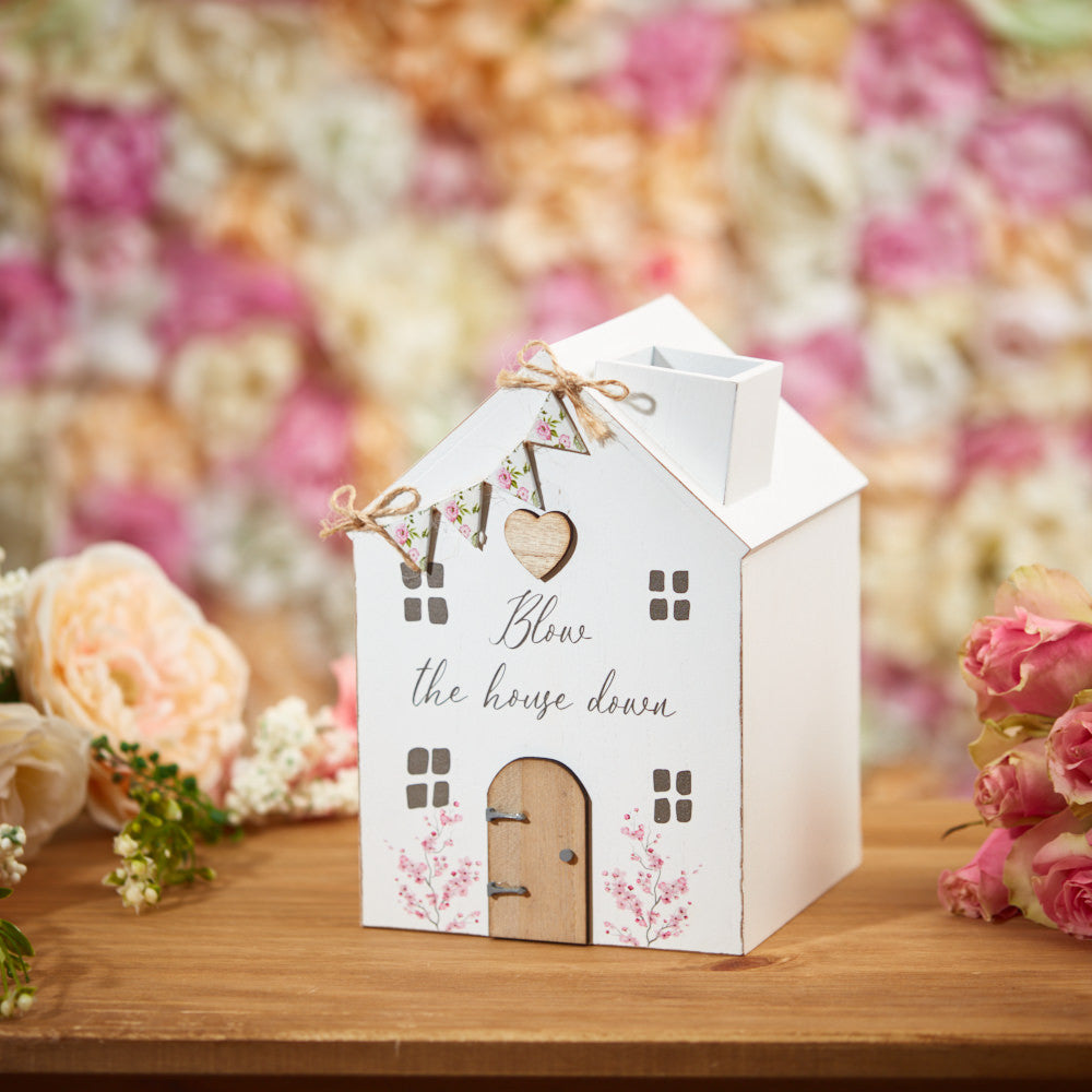 Rose Cottage House Tissue Holder Box