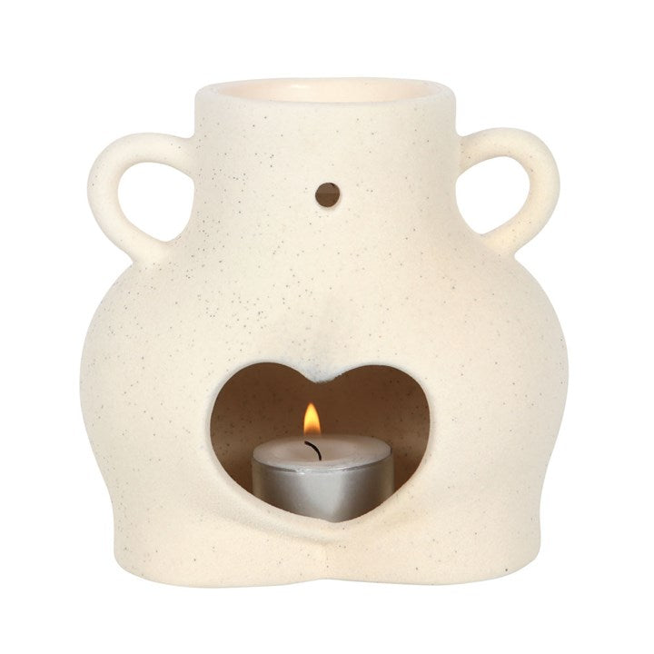 Cream Speckle Bum Oil Wax Melt Burner