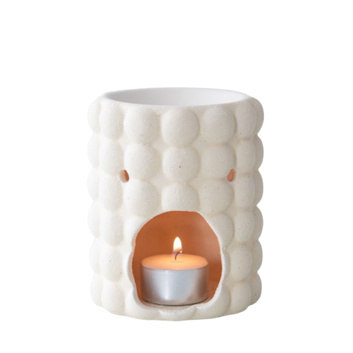 Nordic Cream Speckle Bubble Oil Wax Melt Burner