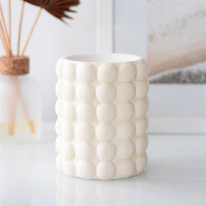 Nordic Cream Speckle Bubble Oil Wax Melt Burner