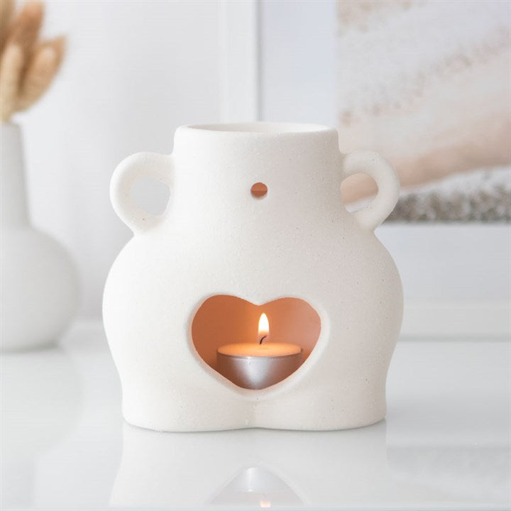 Cream Speckle Bum Oil Wax Melt Burner