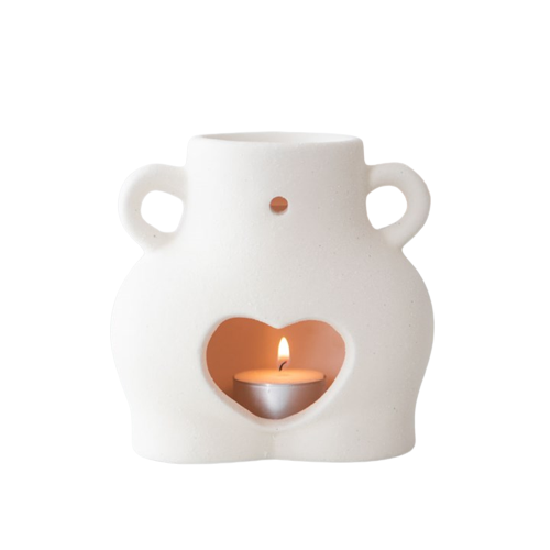 Cream Speckle Bum Oil Wax Melt Burner